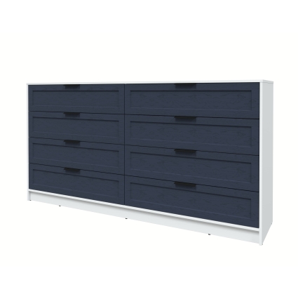 Kомод Тренд КТ-К197 (Белый ЛДСП/ Дуб королевский ЛМДФ) Ш1965 В1020 Г451